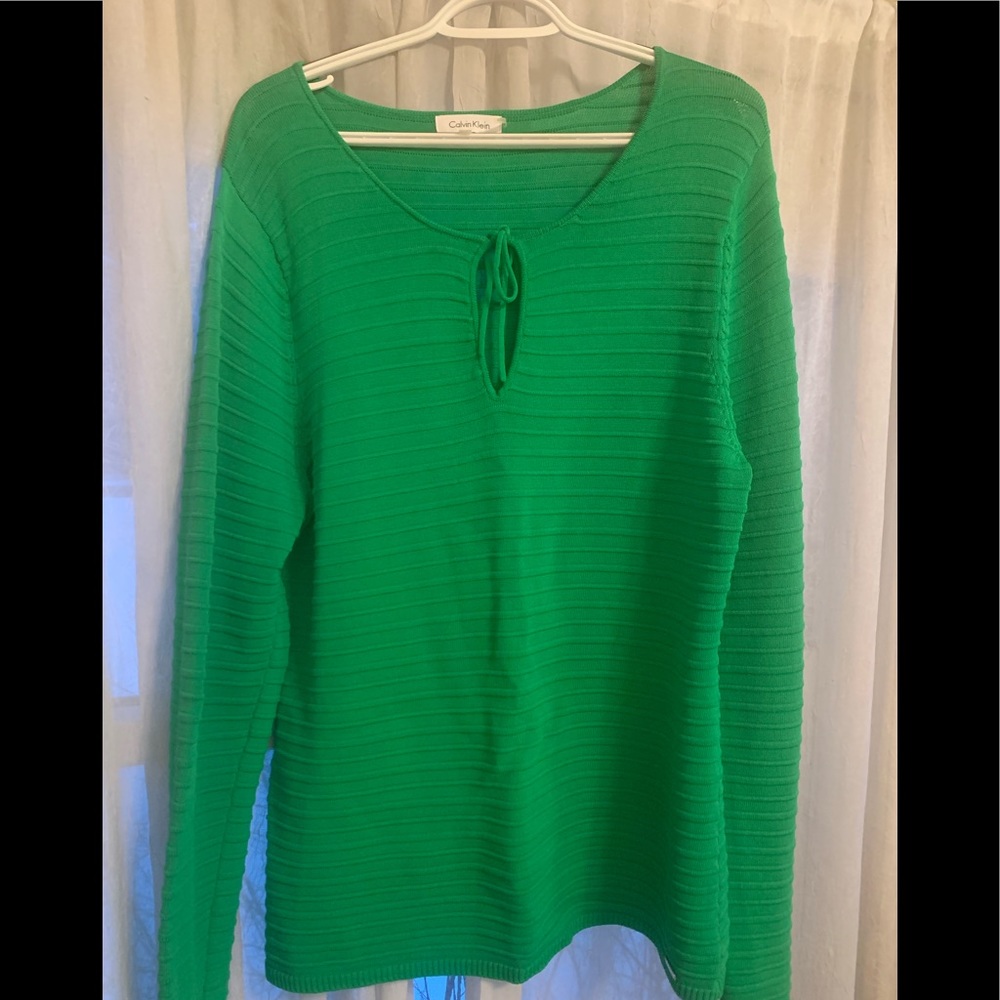 Bright green XL Calvin Klein top